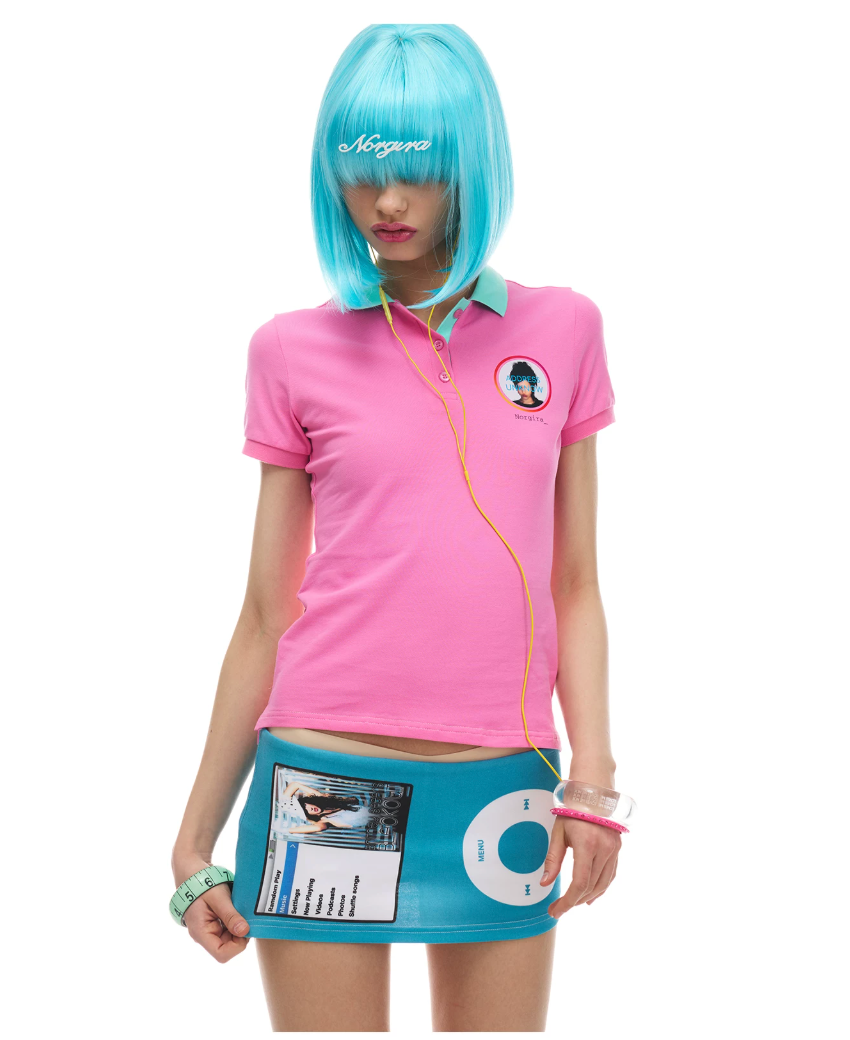 NORGIRA | IG REELS Contrast-Collar Slim-Fit Polo T-Shirt