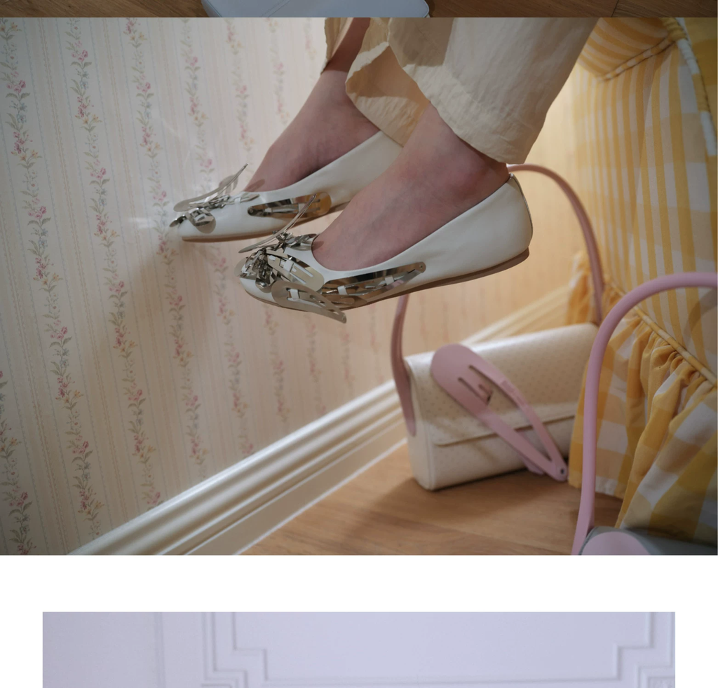 Ecoday X MAELIN HAIR PIN Ballet Flats