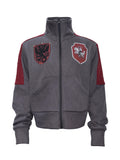 PAIKI Knight Colorblock Stand Collar Fleece Sweatshirt