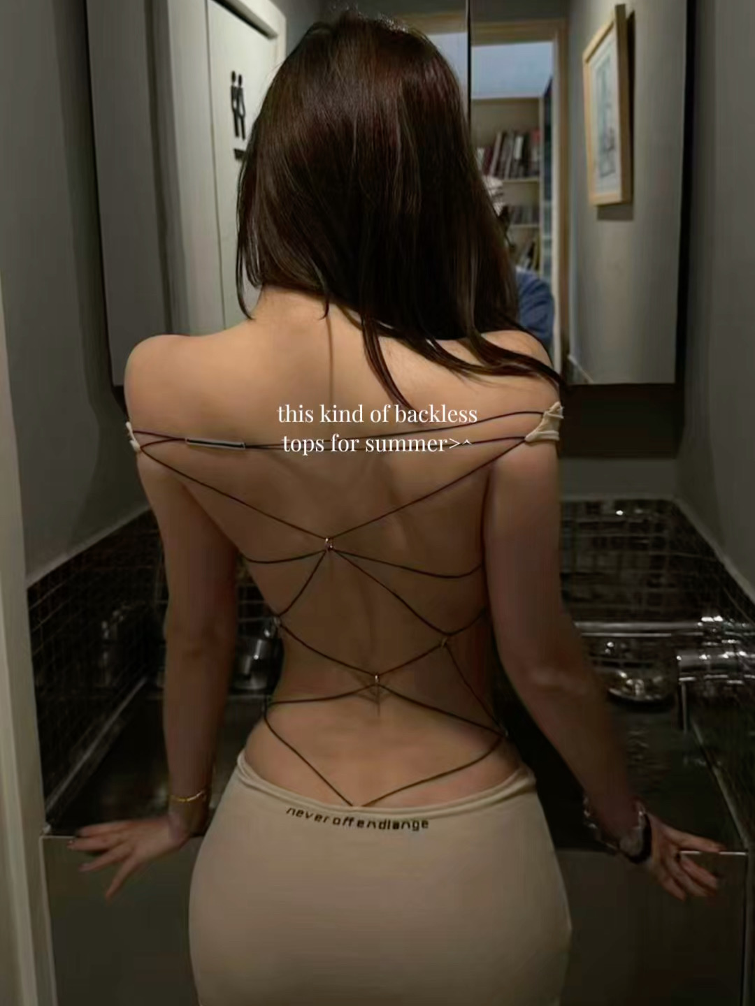 Backless Cross-Tie Halter Bodycon Dress