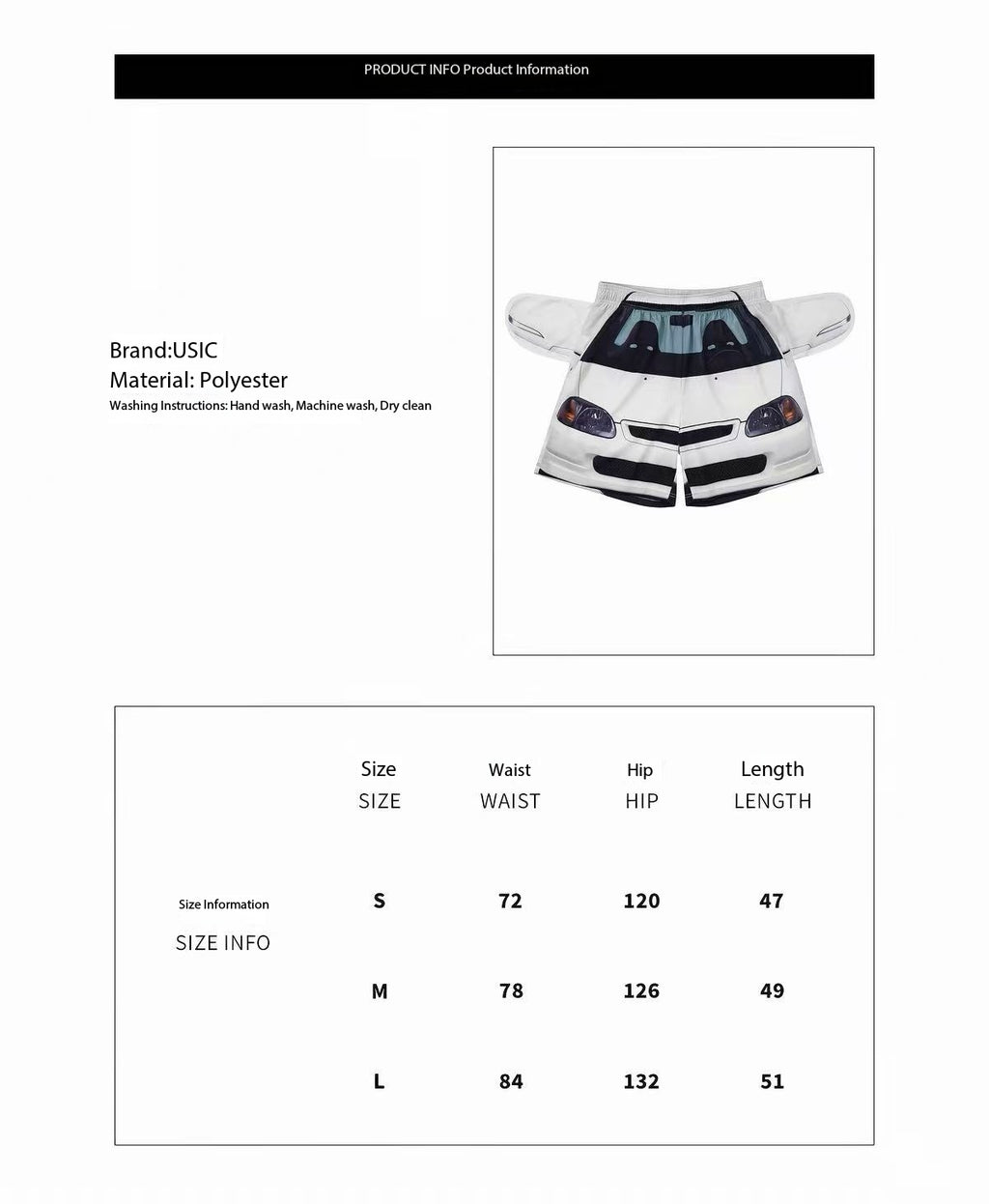 USIC | CAR PRINT MESH BASKETBALL SHORTS