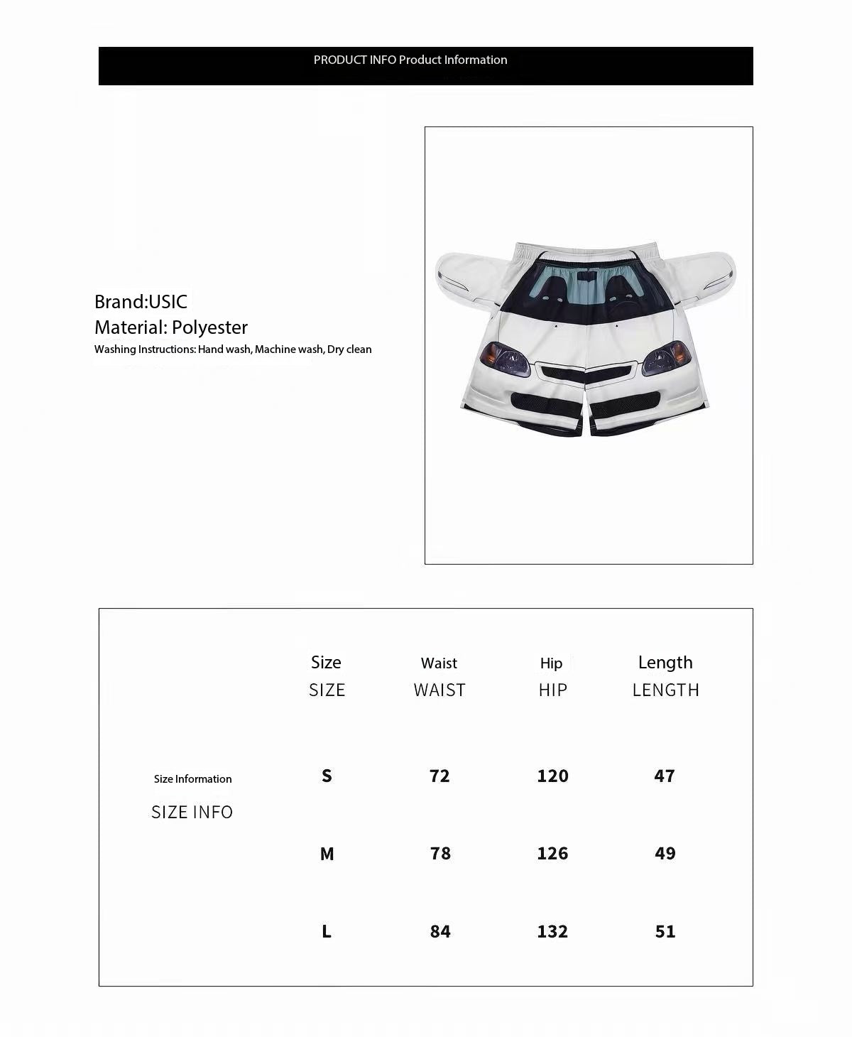 USIC | CAR PRINT MESH BASKETBALL SHORTS
