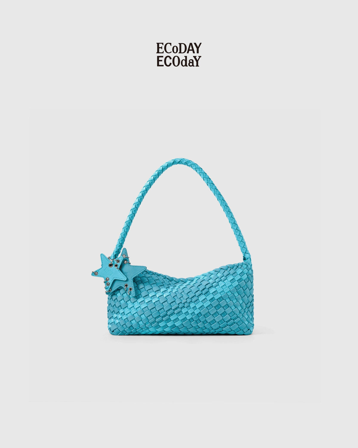 Woven Underarm Bag - Turquoise