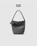 Woven Basket Bag - inner pouch
