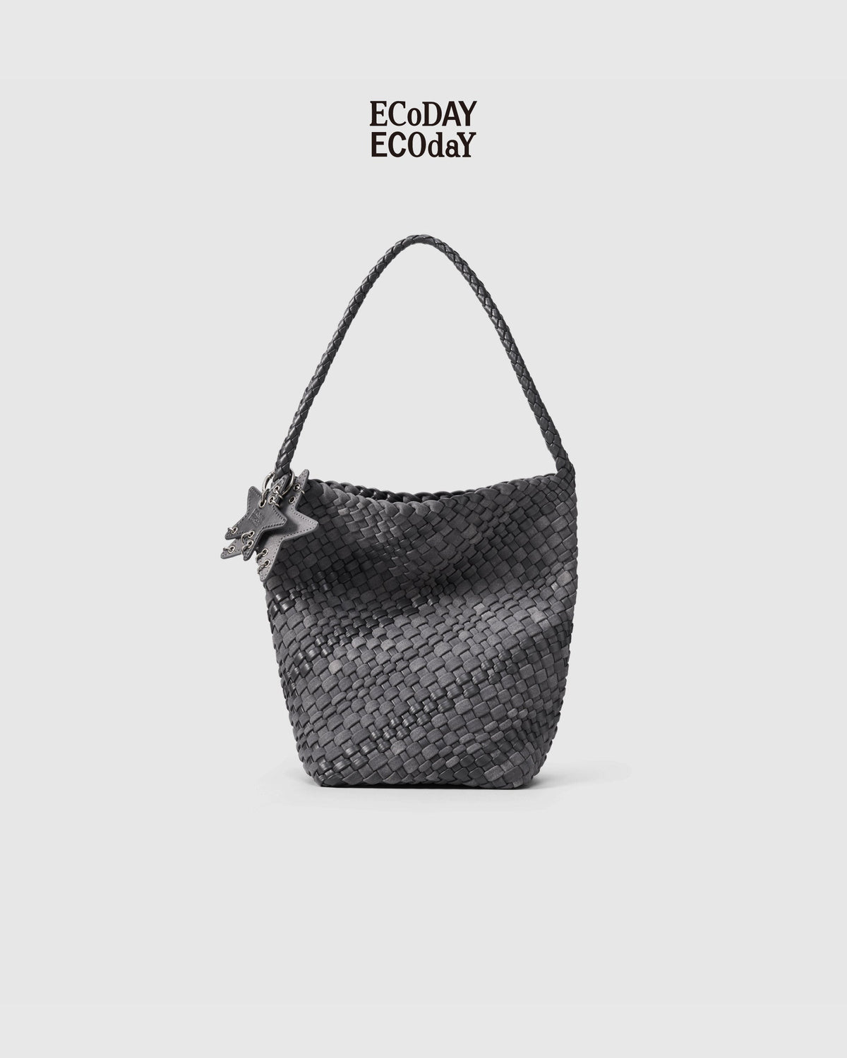 Woven Basket Bag - inner pouch