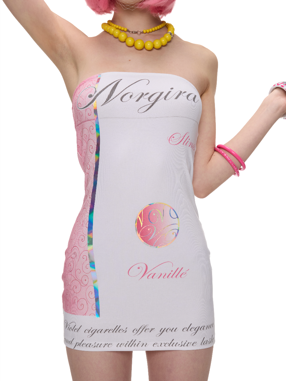 NORGIRA | Vanille Cigarette Strapless Bustier Dress