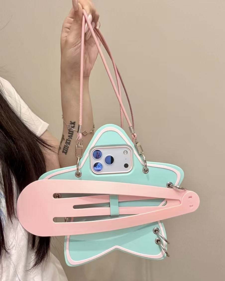 STAR HAIR CLIP SILICONE PHONE CASE – Cute Star Hair Clip Phone Cover