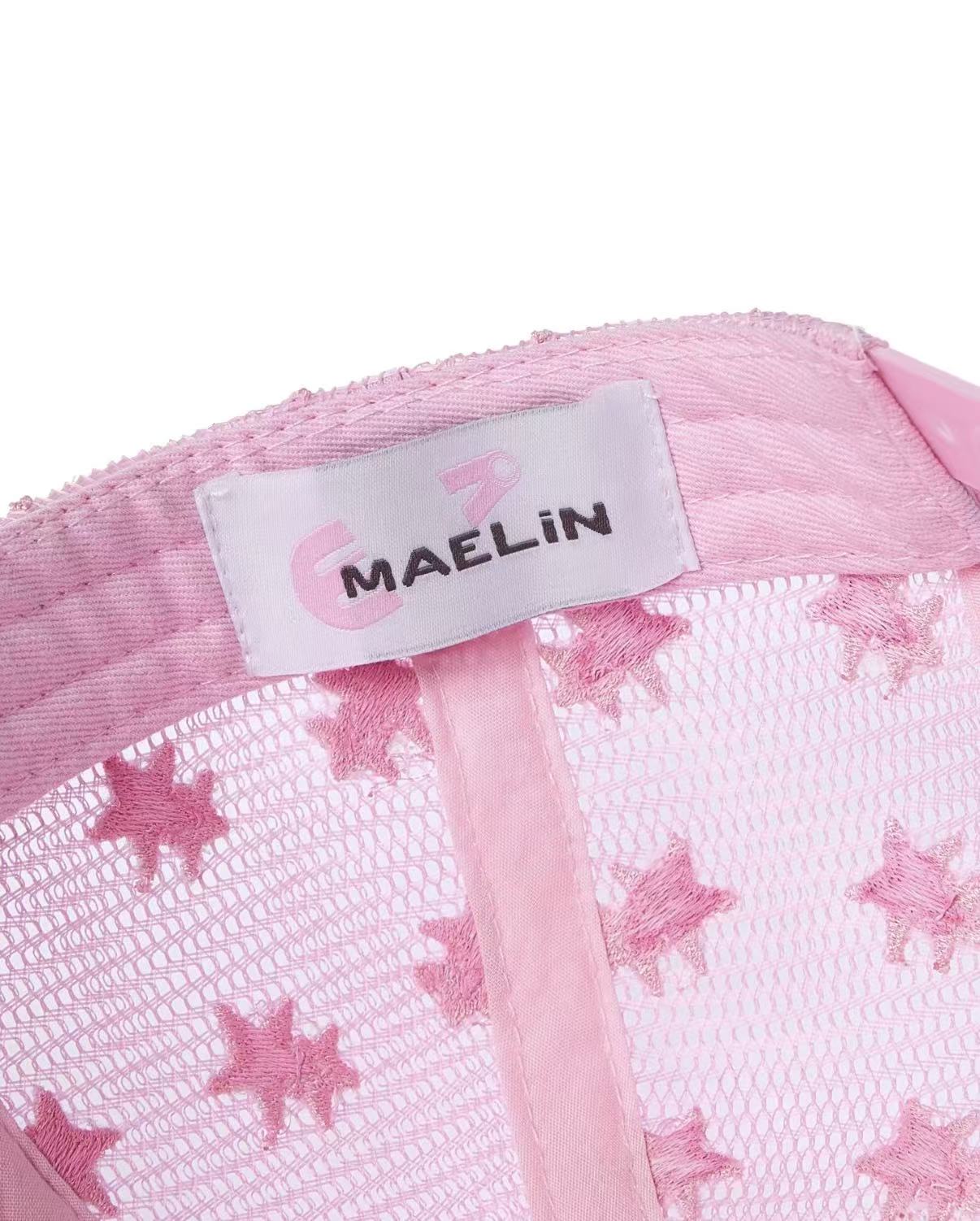 Star Hair Clip Baseball Cap - Pink