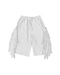 CHAI Angel Wing Patchwork Sweat Shorts
