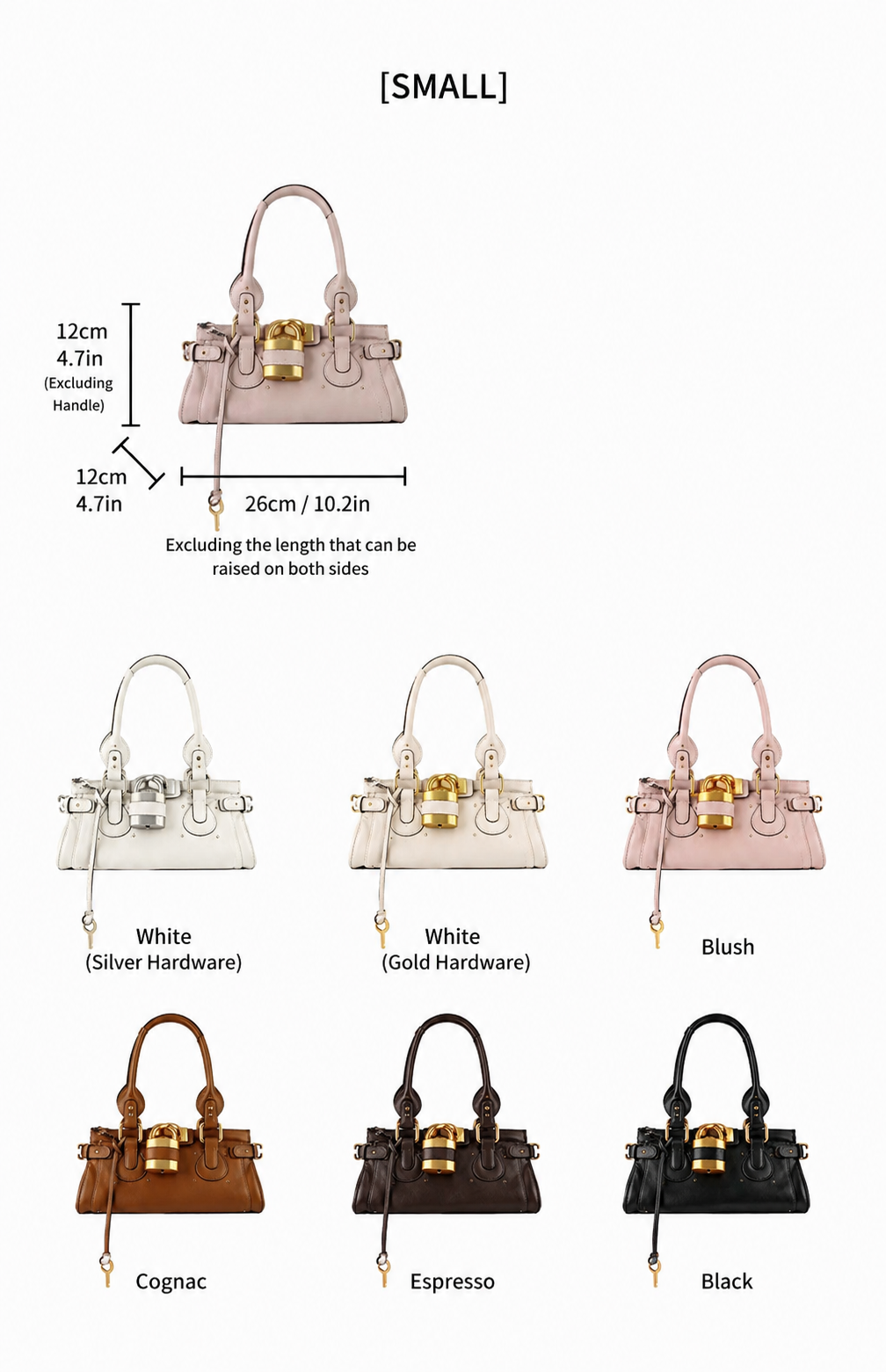 Padlock Leather Satchel Bag