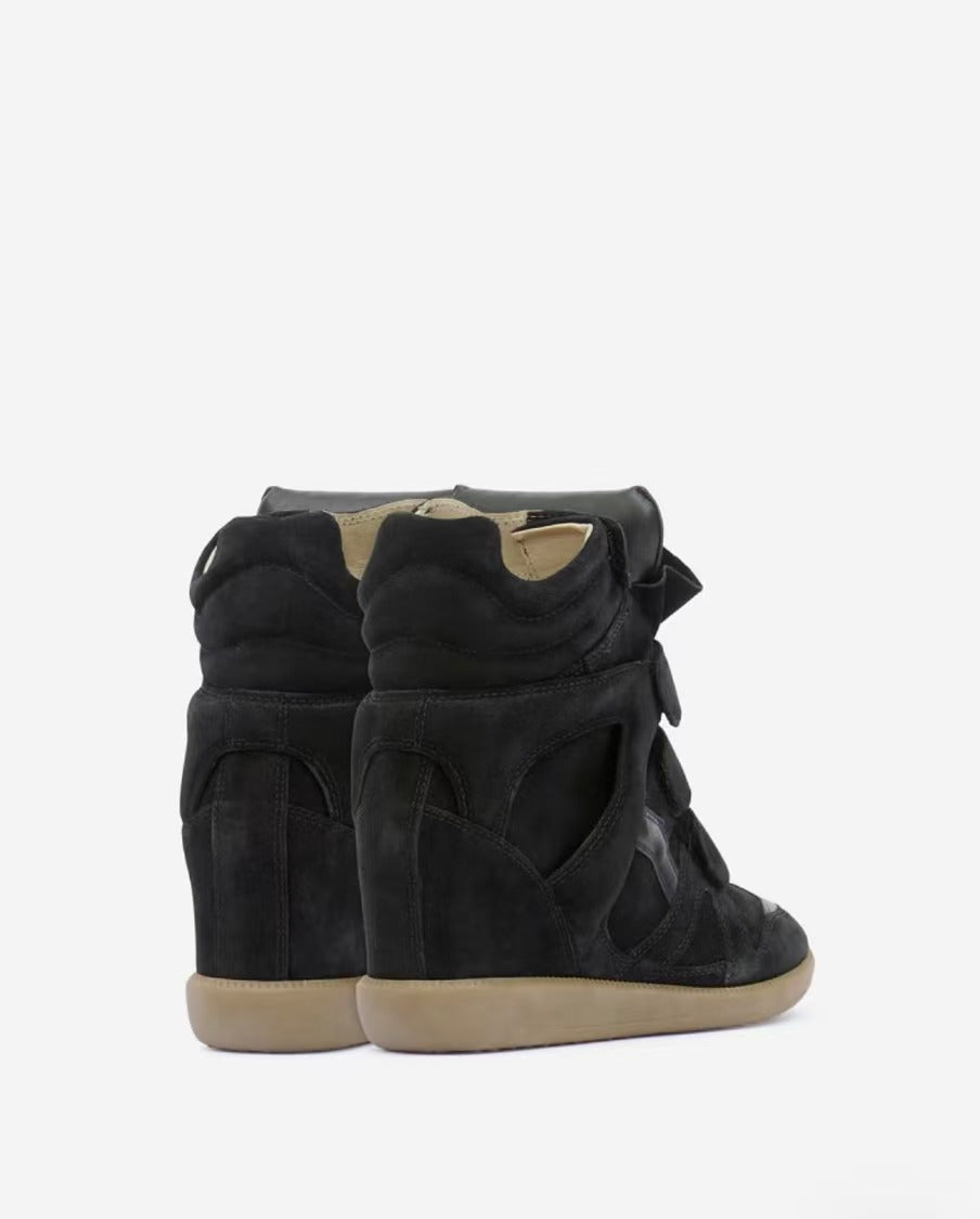 Y2K Hidden Heel High-Top Velcro Wedges