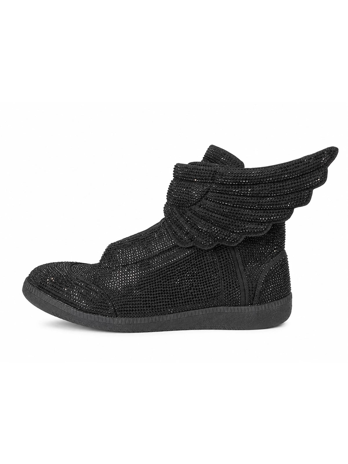 Seraph Wing Shoes – Black Angel-Wing Gothic Footwear