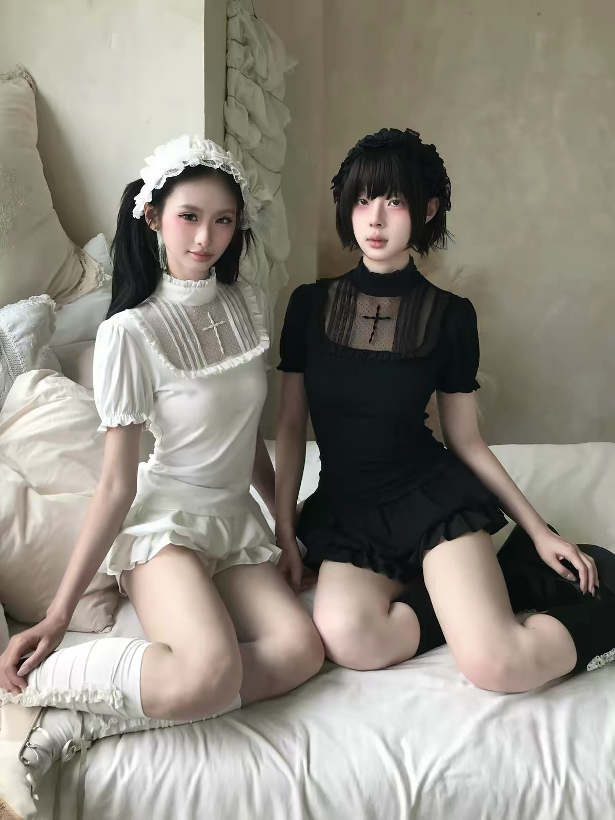 Gothic Puff Sleeve Top – Shadow