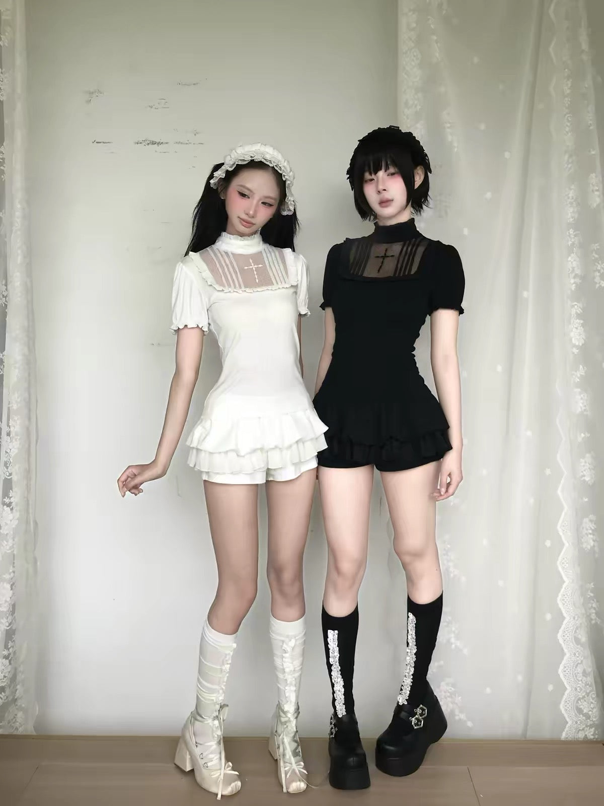 Gothic Puff Sleeve Top – Shadow