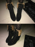 Fringe Suede Over-the-Knee Boots