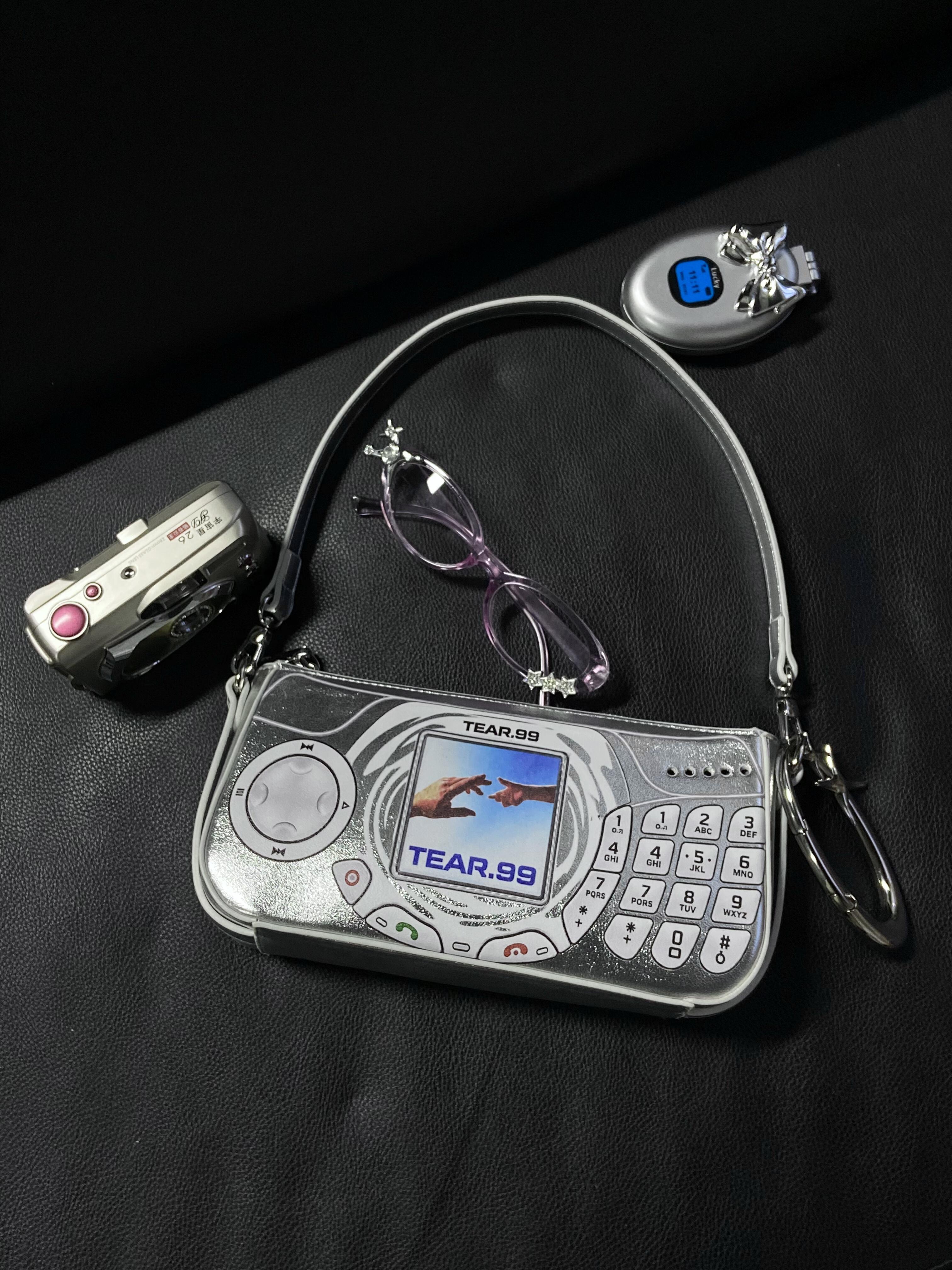Retro Flip Phone Shoulder Bag