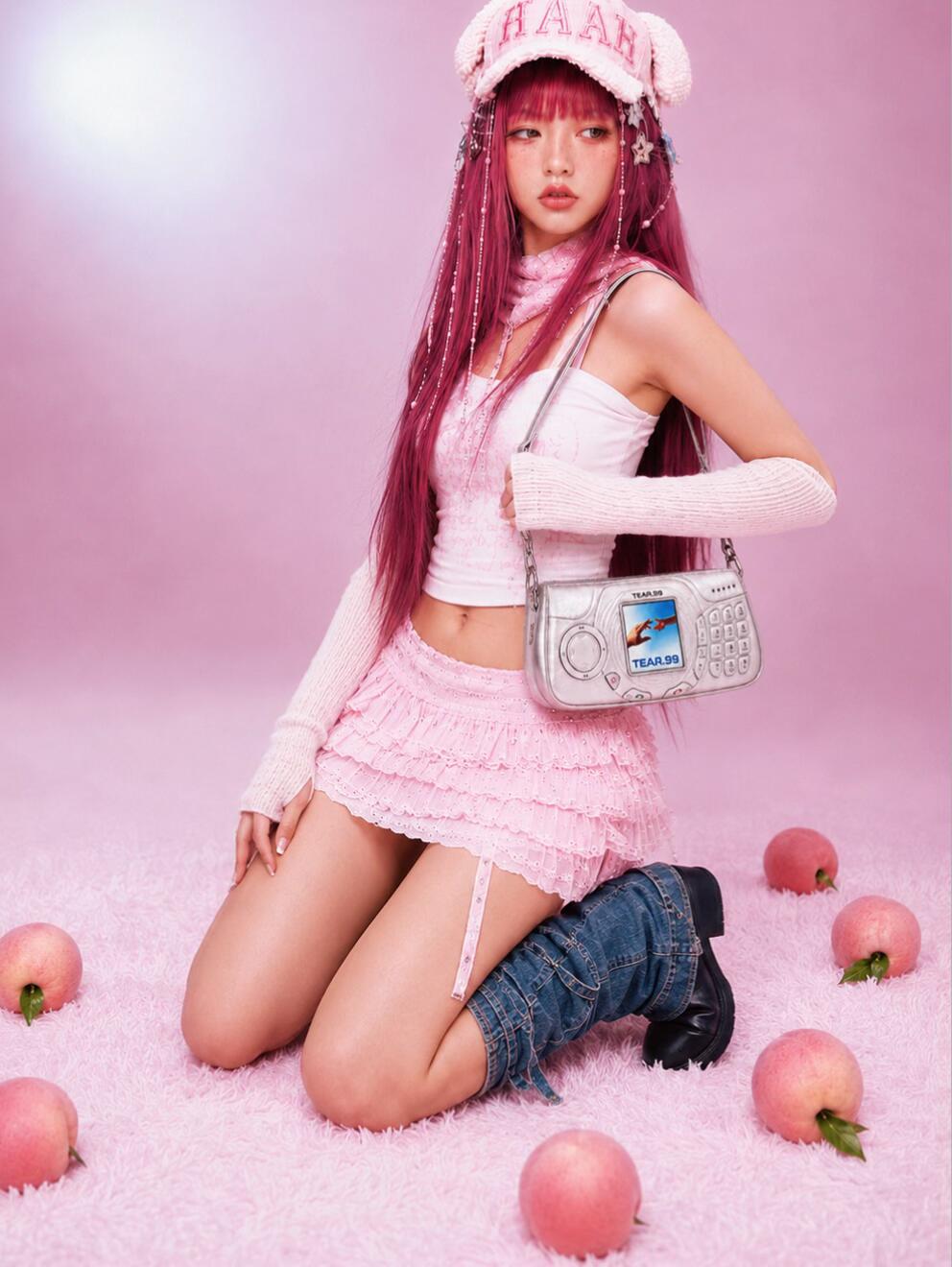 Retro Flip Phone Shoulder Bag