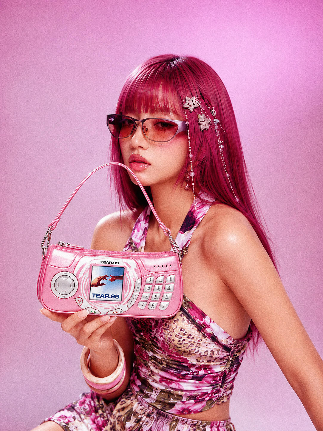 Retro Flip Phone Shoulder Bag