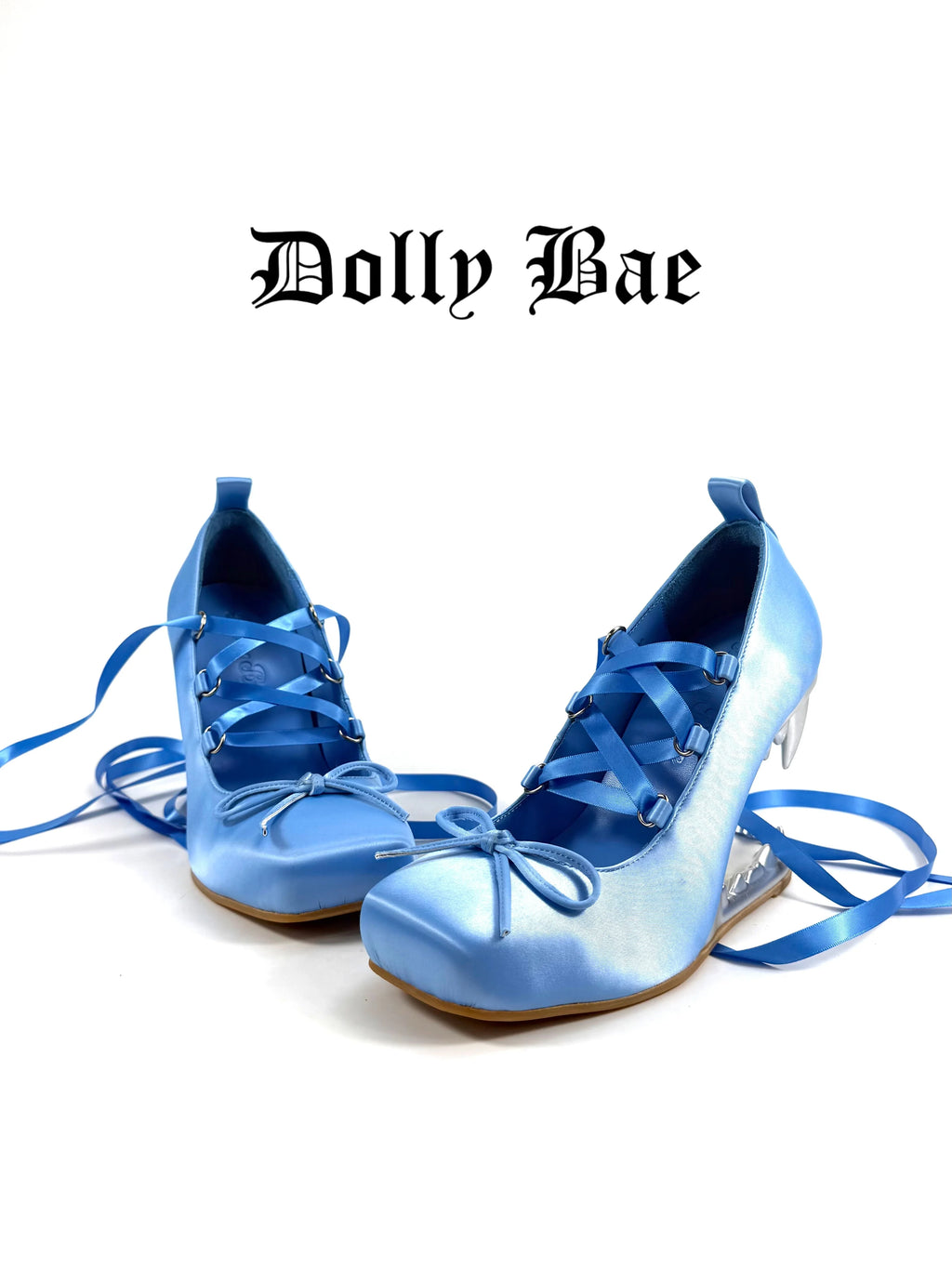 Dollybae Satin Strap-On Heels