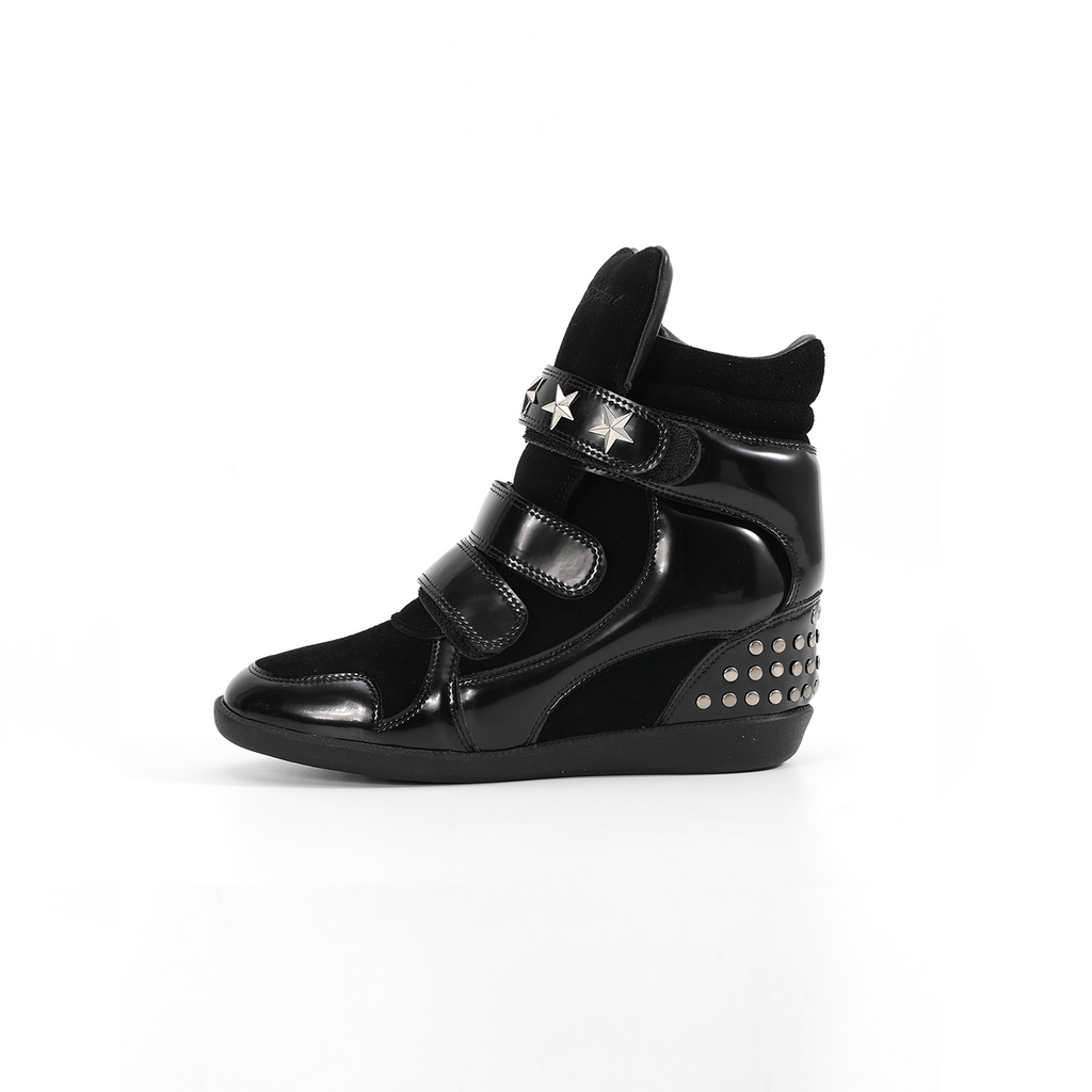 Retro rivet thick sole sneakers