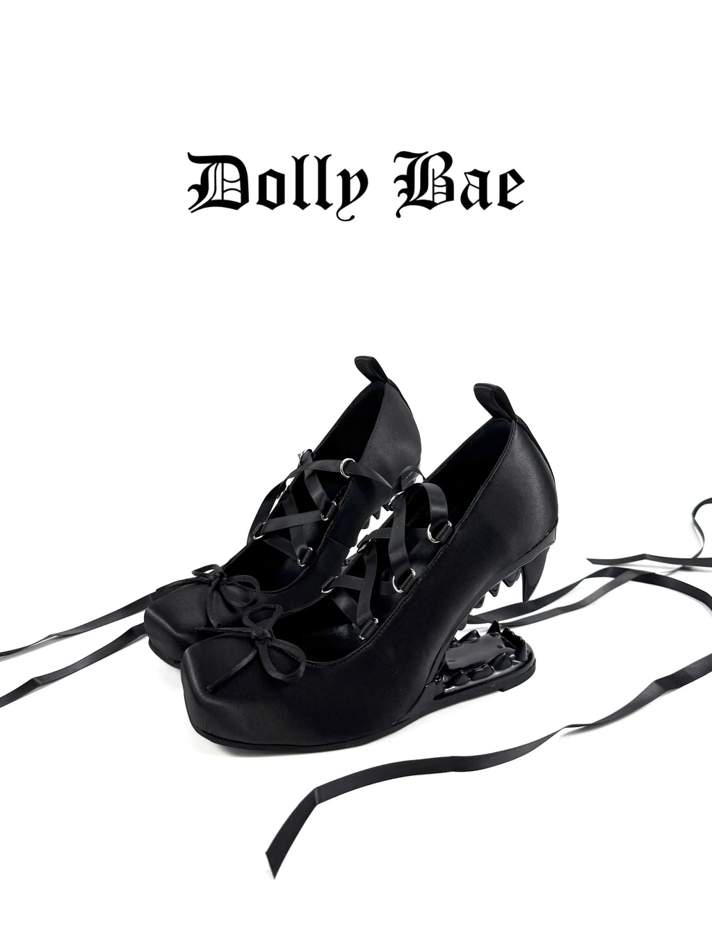 Dollybae Satin Square-Toe Ankle Strap Heels