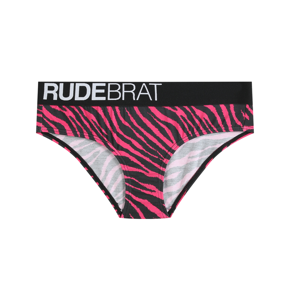 Rebel Tiger Print Briefs - front