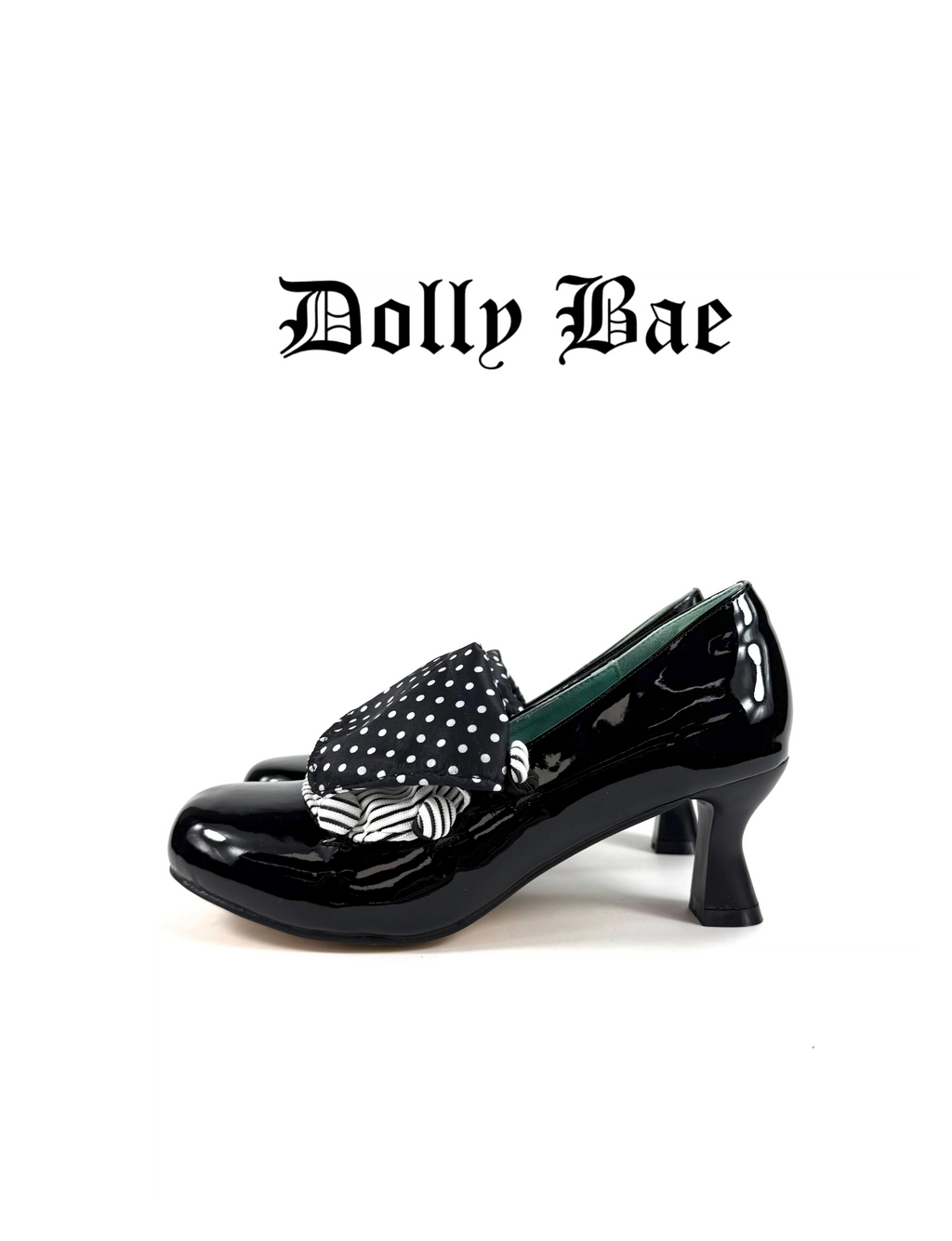 Dollybae Vintage Polka Dot High Heels