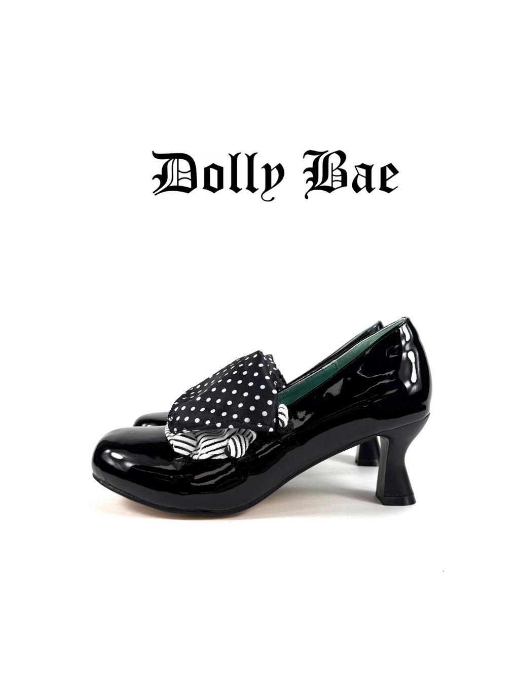 Dollybae Vintage Polka Dot High Heels