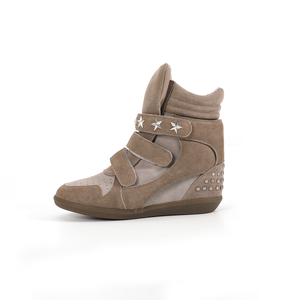 Retro Rivet Thick Sole Sneakers - detail