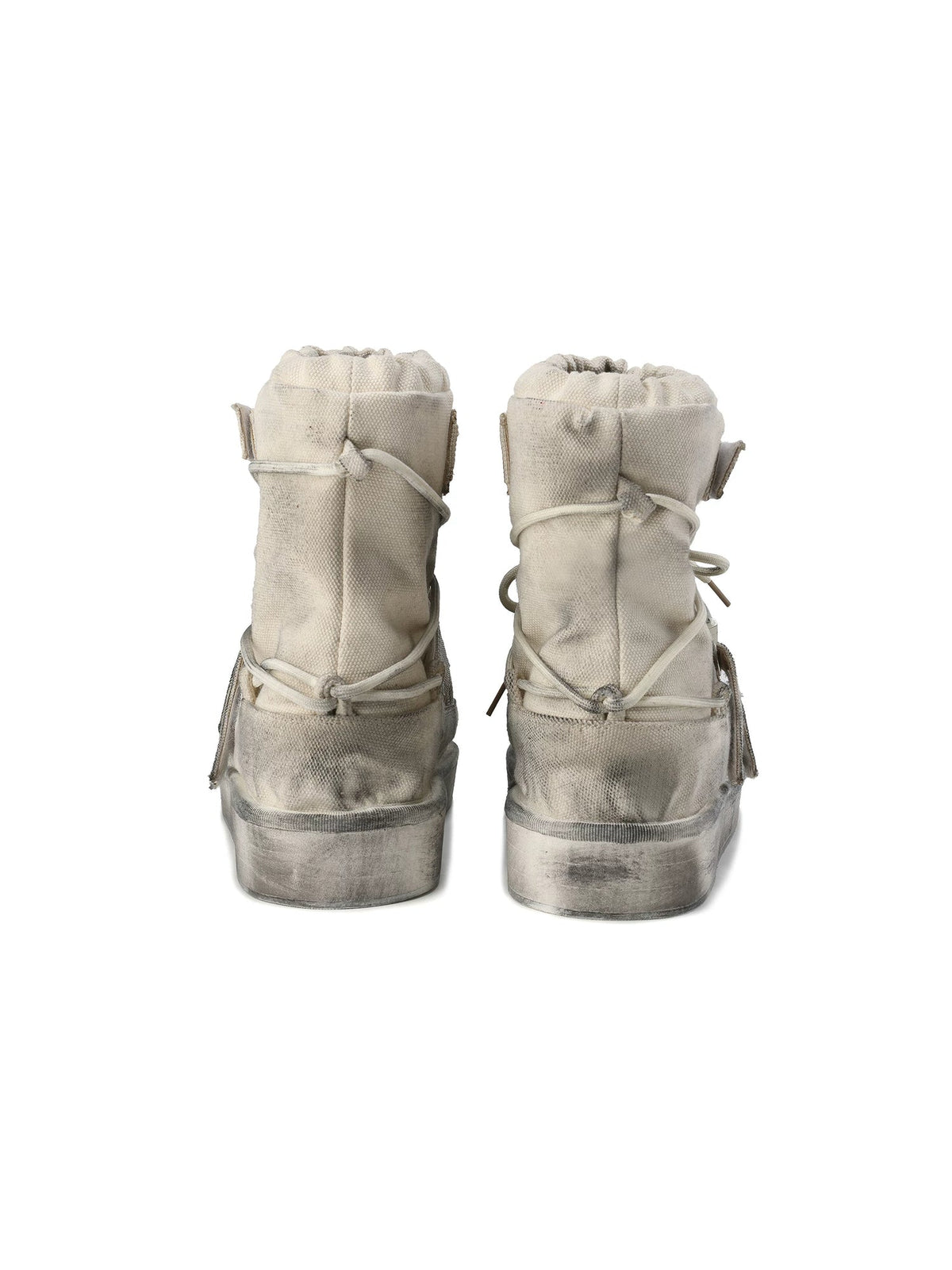 24ANS Detachable Sole Distressed Snow Boots