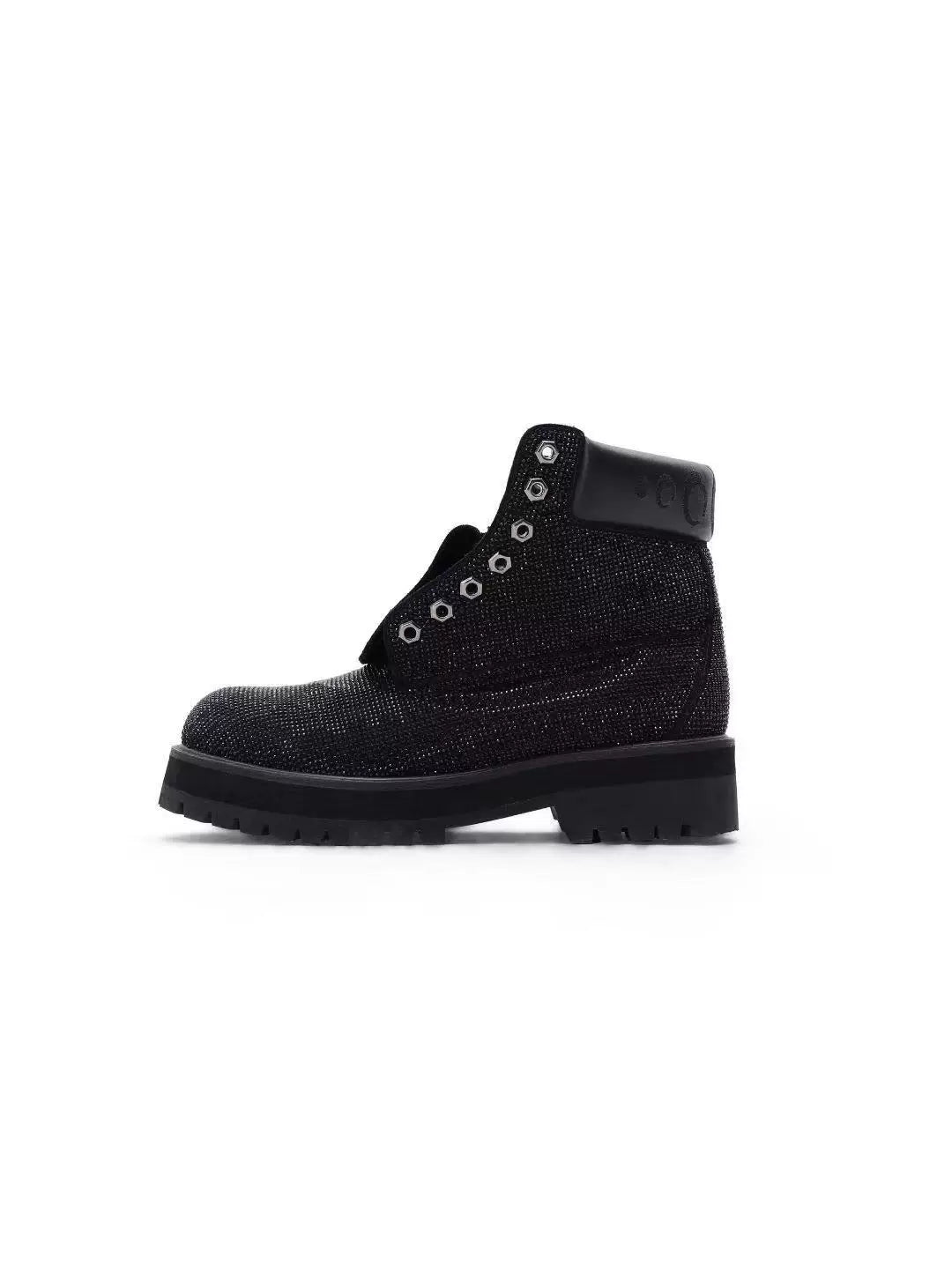 Glitter High-Top Boots – Sparkle Y2K Lace-Up Boots