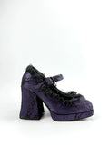 Dollybae Lace Thick-Heeled Pumps