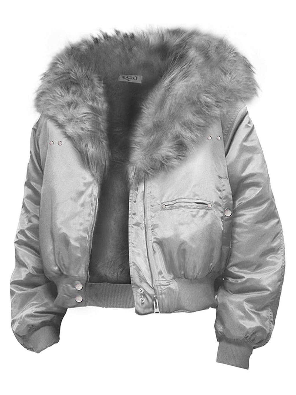 PAIKI Unisex Faux Fur Aviator Jacket