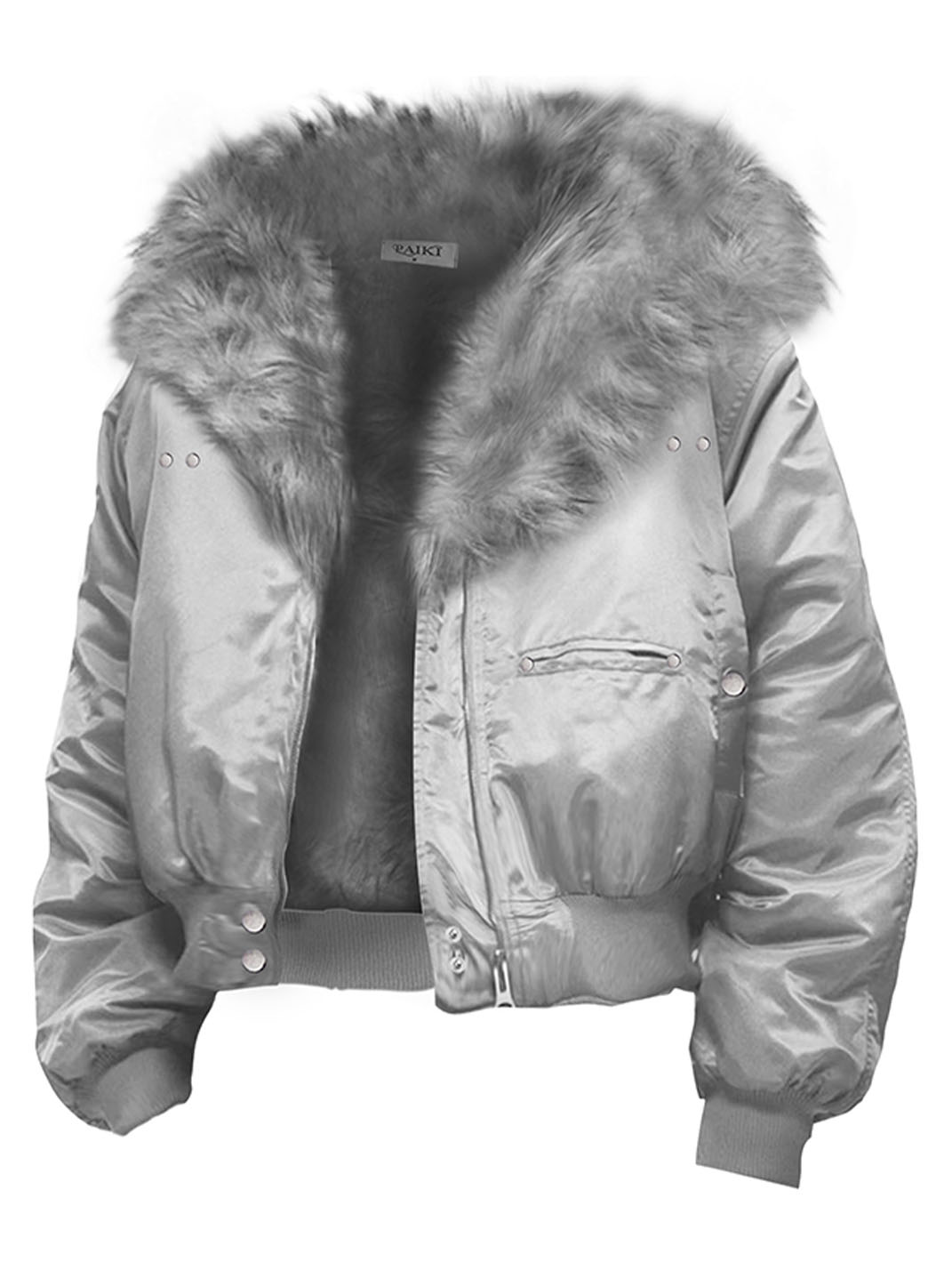 PAIKI Unisex Faux Fur Aviator Jacket