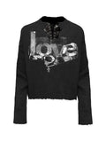 PAIKI LOVE Henley Collar Slim Fit Sweater