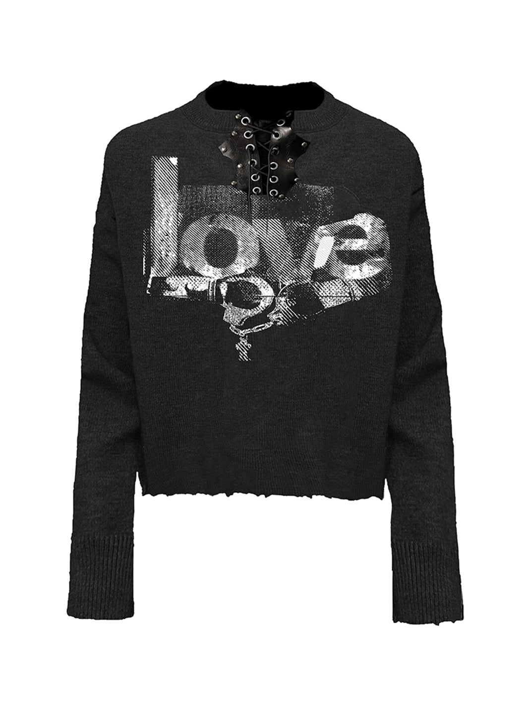 PAIKI LOVE Henley Collar Slim Fit Sweater