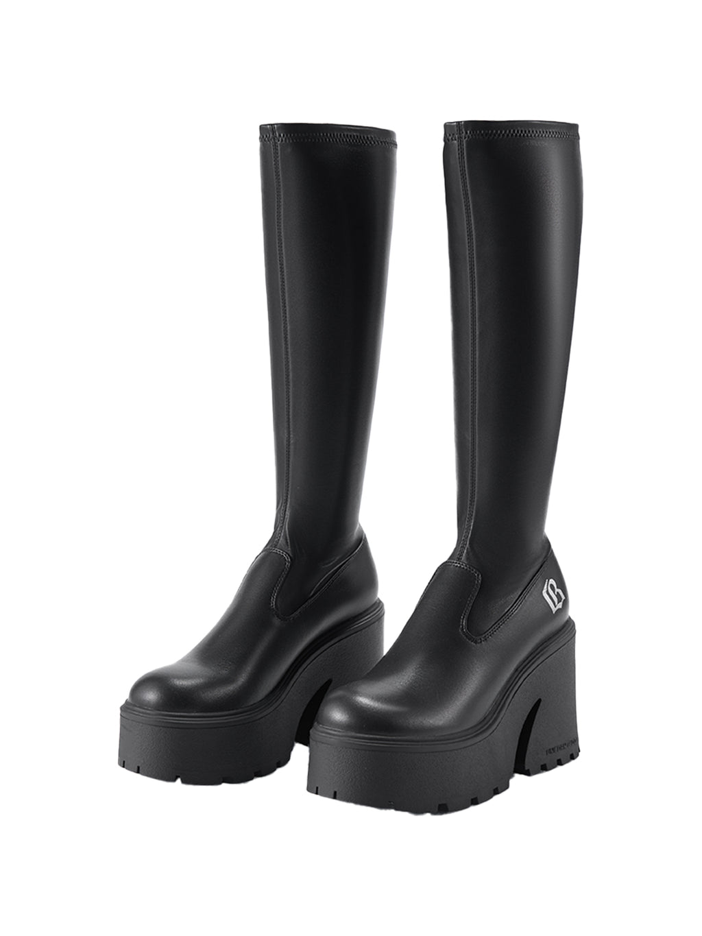 High-Heeled Platform Stretch Boots