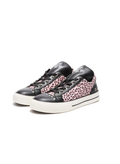 Goth-Sweet Leopard Print Rivet Skate Shoes