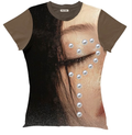 Pearl Trail Smoky Eye Photo-Print Graphic Tee