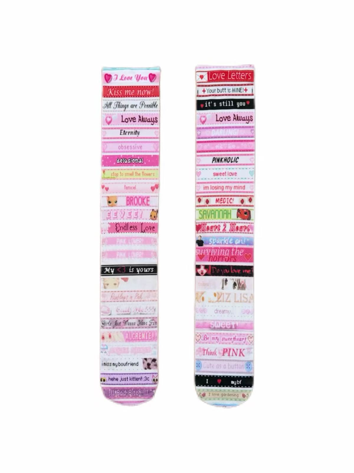 ACID VISION Velvet Knee-High Socks