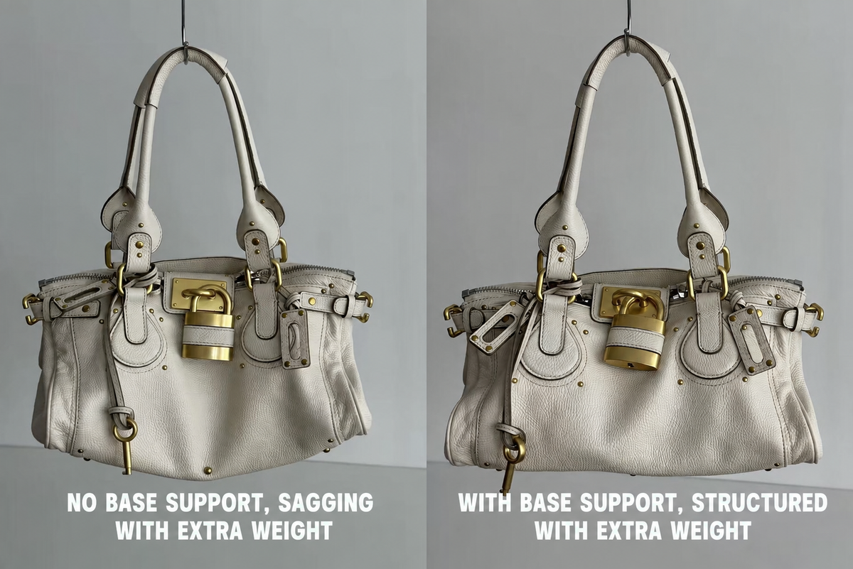 Padlock Leather Satchel Bag