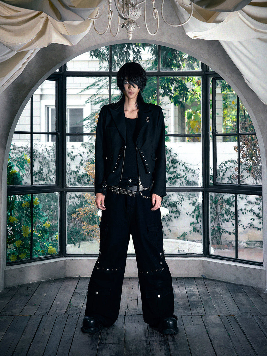 PAIKI Studded Work Pants