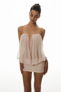 Blush Pink Halter Mini Dress