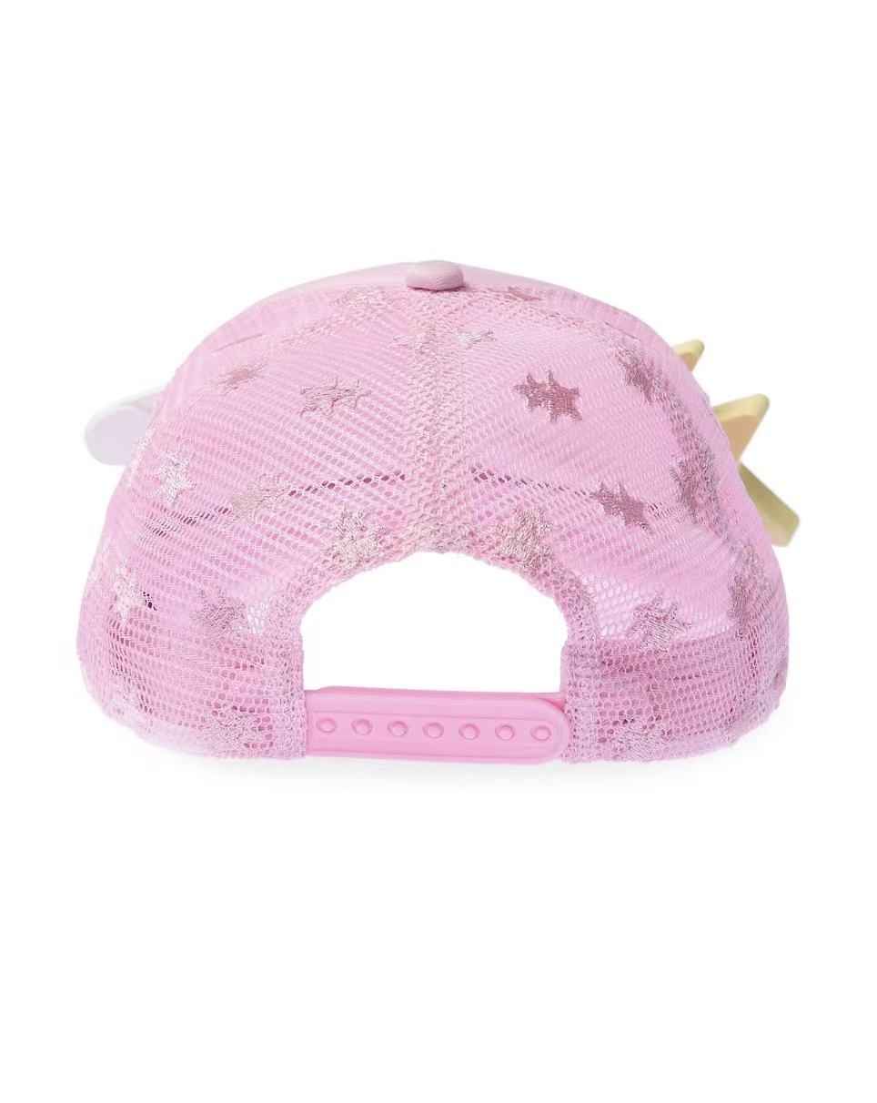 Star Hair Clip Baseball Cap - Pink