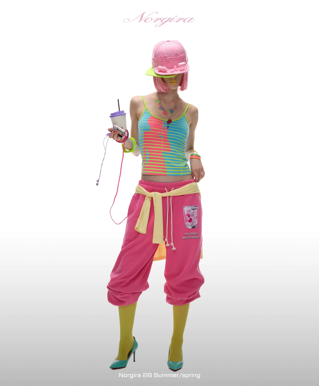 NORGIRA | TRASH Printed Drawstring Sweatpants
