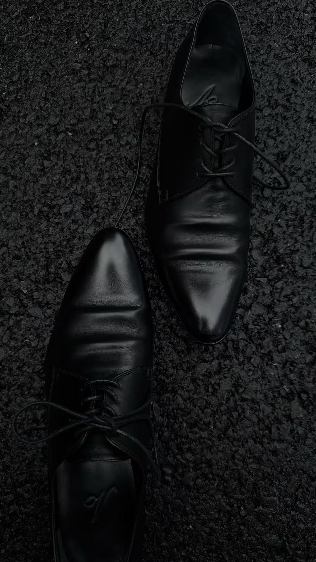 Lace-Up Pointed Derby Shoes