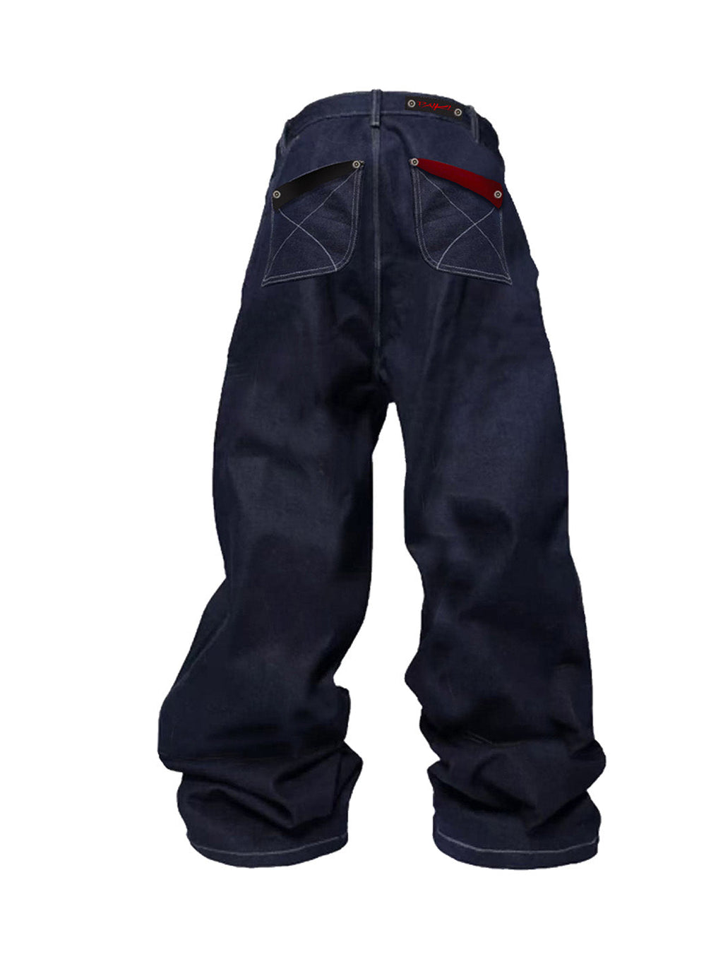 PAIKI Raw Denim Wide-Leg Jeans
