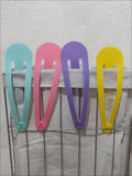 SOLID COLOR OVERSIZED HAIR CLIPS / HAIR PINS 28CM