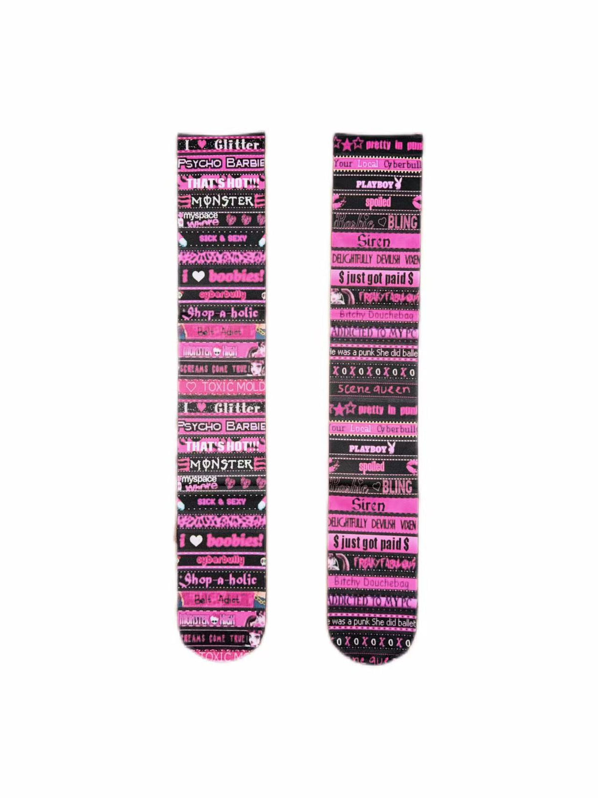 ACID VISION Velvet Knee-High Socks