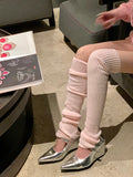 Self-Tie Strap Over-Knee Leg Warmers